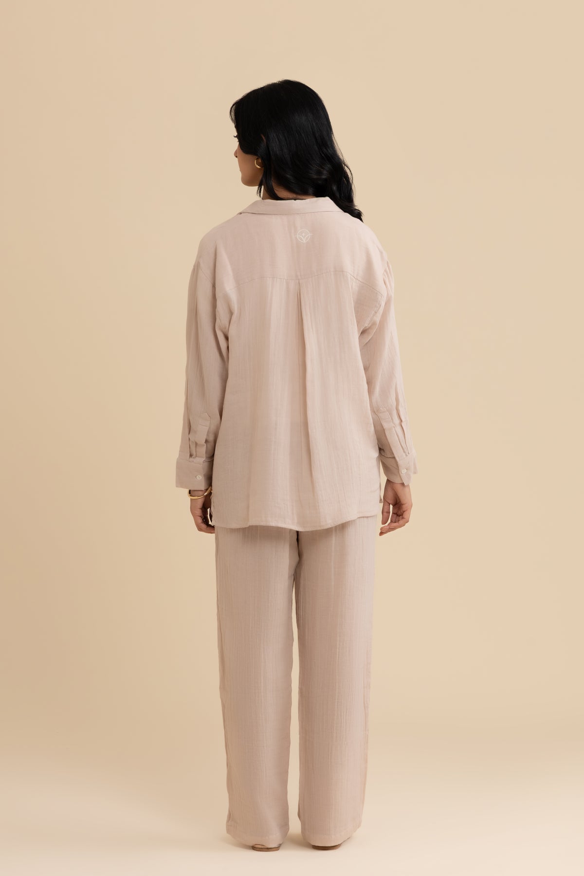 The Studio Set – cotton double gauze co-ord set, view 8