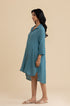 The Sea Breeze Dress – Teal cotton dress, view 7