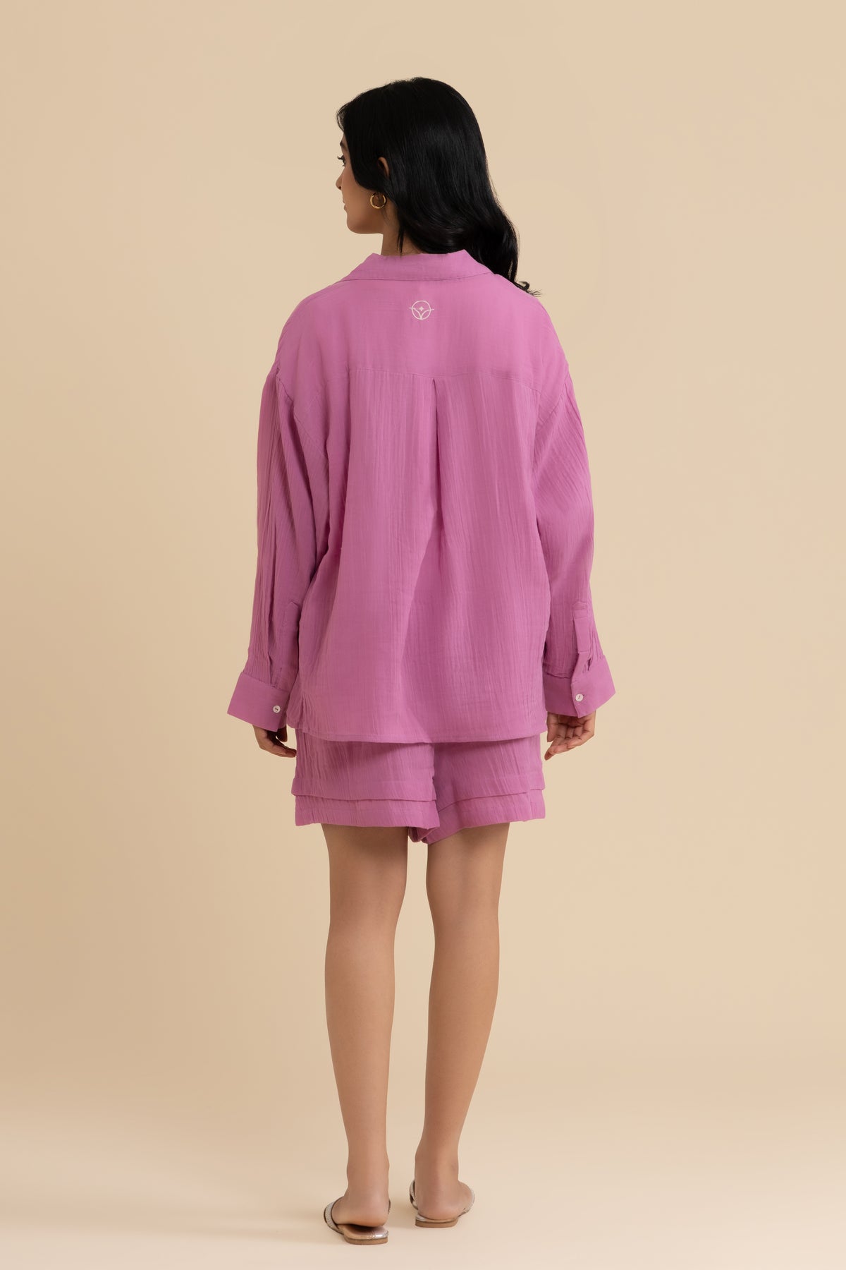 The Blush Bloom Set – cotton double gauze co-ord set, view 8