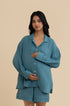 The Sea Breeze Set – cotton double gauze co-ord set, view 1