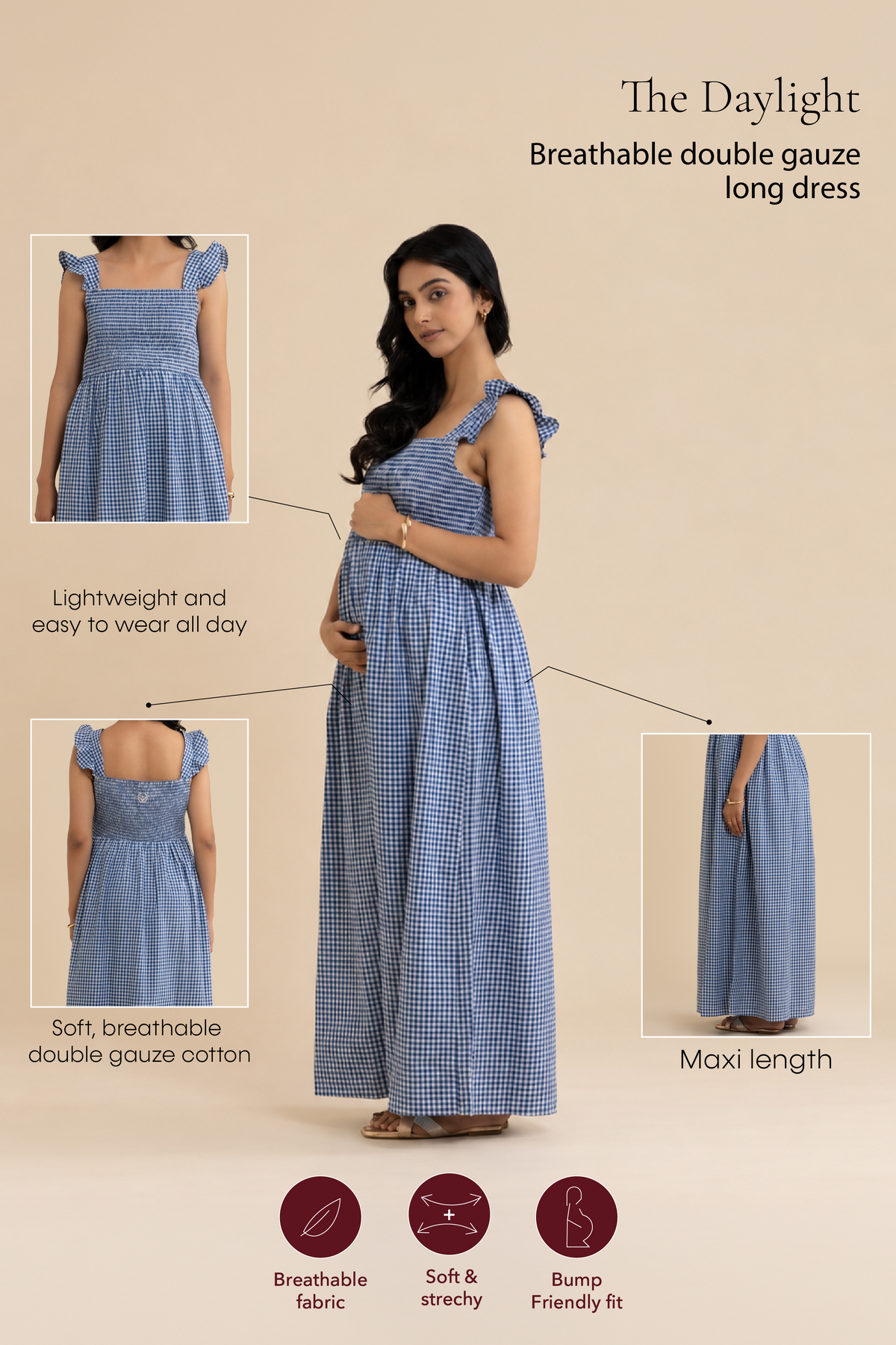 The Daylight – cotton dress, view 3