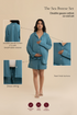 The Sea Breeze Set – cotton double gauze co-ord set, view 3
