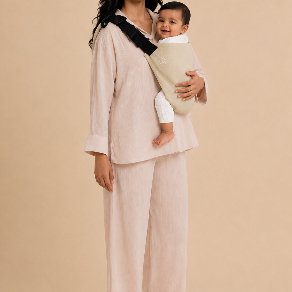 The Second Skin Carrier – soft cotton carrier, view 1
